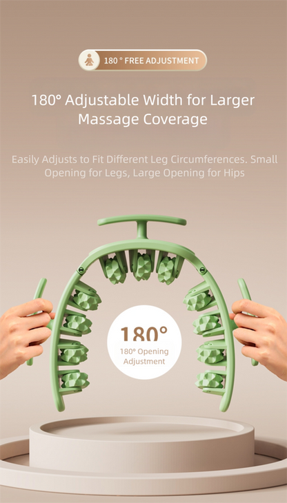 Green Removable Adjustable Wrap-Around Muscle Roller - 11-Wheel Deep Tissue Massager for Legs, Arms & Body Tristar Online