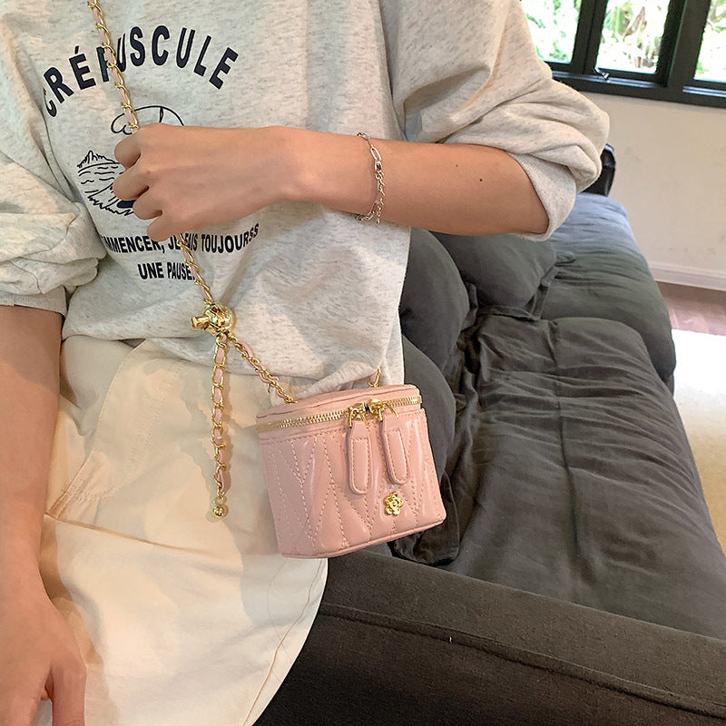 Pink Chic Quilted Mini Box Crossbody Bag - Luxury Style Chain Purse for Women Tristar Online