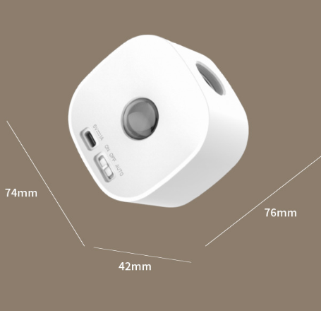 White Rechargeable Motion Sensor Wall Light Dual Light Source Magnetic LED Night Lamp with 3 Brightness Levels and Type-C Charging for Hallway and Bedroom Tristar Online