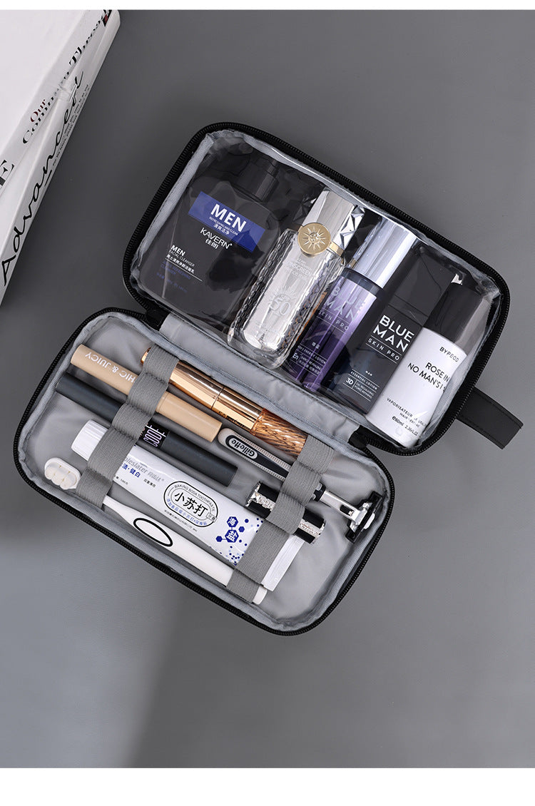 Large Waterproof Men's Toiletry Bag 3-Layer Travel Dopp Kit with Wet Dry Separation Portable Shower Organiser for Gym Business & Holiday Grey Tristar Online