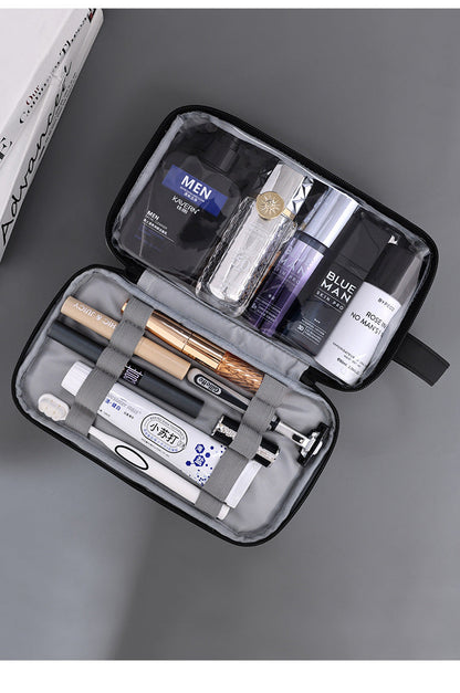 Large Waterproof Men's Toiletry Bag 3-Layer Travel Dopp Kit with Wet Dry Separation Portable Shower Organiser for Gym Business & Holiday Grey Tristar Online