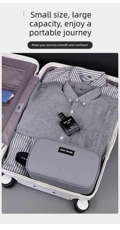 Large Waterproof Men's Toiletry Bag 3-Layer Travel Dopp Kit with Wet Dry Separation Portable Shower Organiser for Gym Business & Holiday Grey Tristar Online