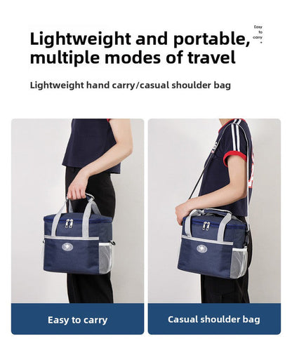 Large Insulated Cooler Bag Thermal Lunch Tote 16L Capacity with Adjustable Shoulder Strap for Picnics Camping & Work Navy Blue Tristar Online