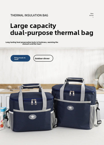 Large Insulated Cooler Bag Thermal Lunch Tote 16L Capacity with Adjustable Shoulder Strap for Picnics Camping & Work Black Tristar Online