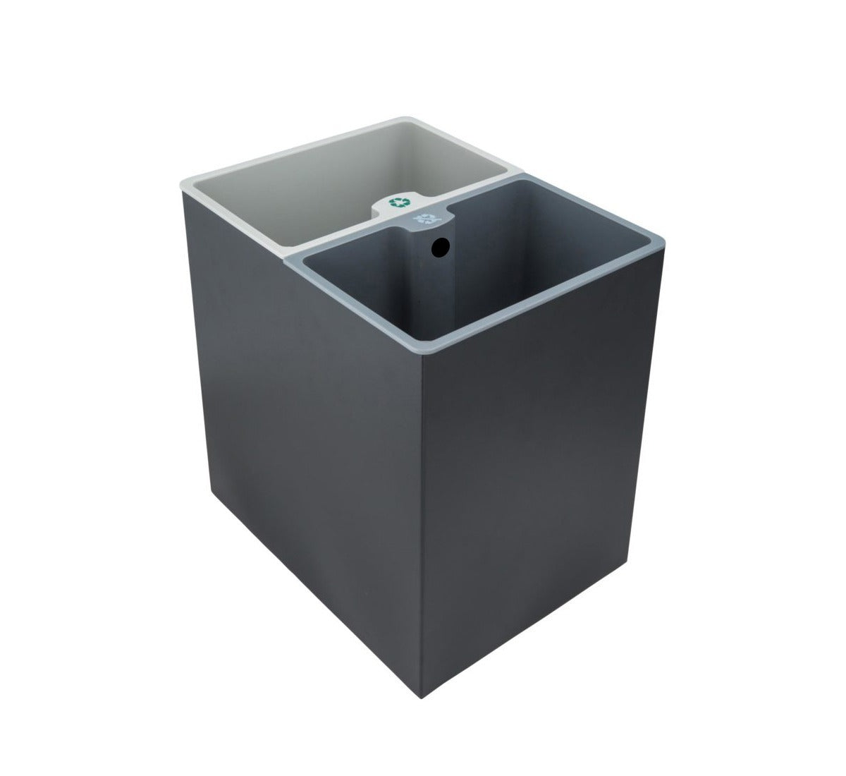 Recycle Compartment Bin 7L + 7L - Black Tristar Online