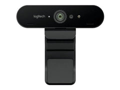 Logitech BRIO 4K Ultra HD Webcam HDR RightLight3 5xHD Zoom Auto Focus Infrared Sensor Video Conferencing Streaming Recording Windows Hello Security