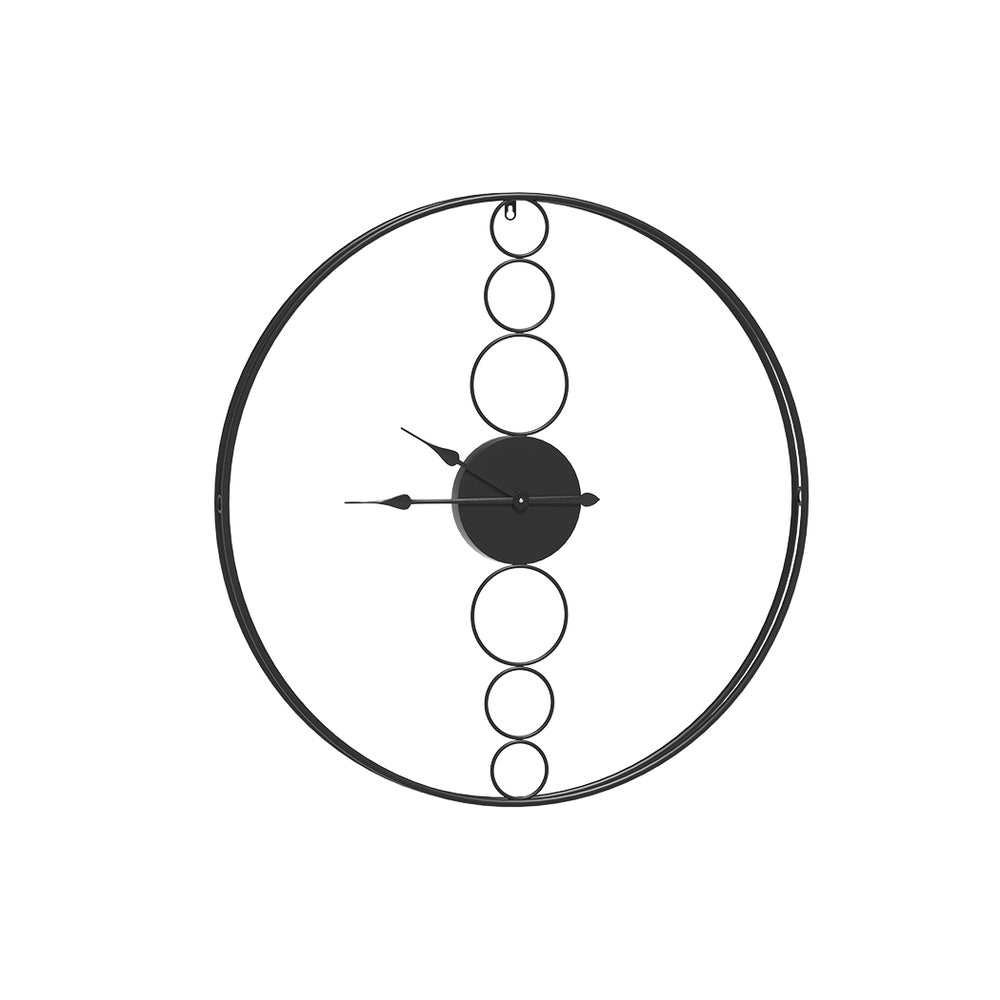 Artiss 75cm Wall Clock Large No Numeral Round Black Tristar Online