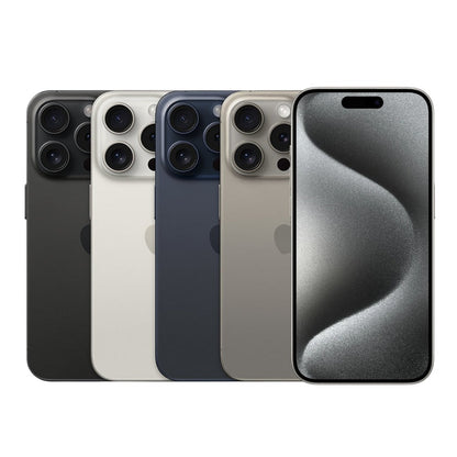 Apple iPhone 15 Pro - 128GB / 256GB / 512GB / 1TB - Black, White, Blue, Natural Titanium With 100% battery - Pristine - Refurbished Apple