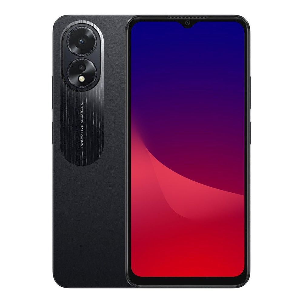 OPPO A38 (Dual Sim, 128GB/4GB, 6.56'') CPH2579 - Glowing Black Smartphone Pristine - Refurbished