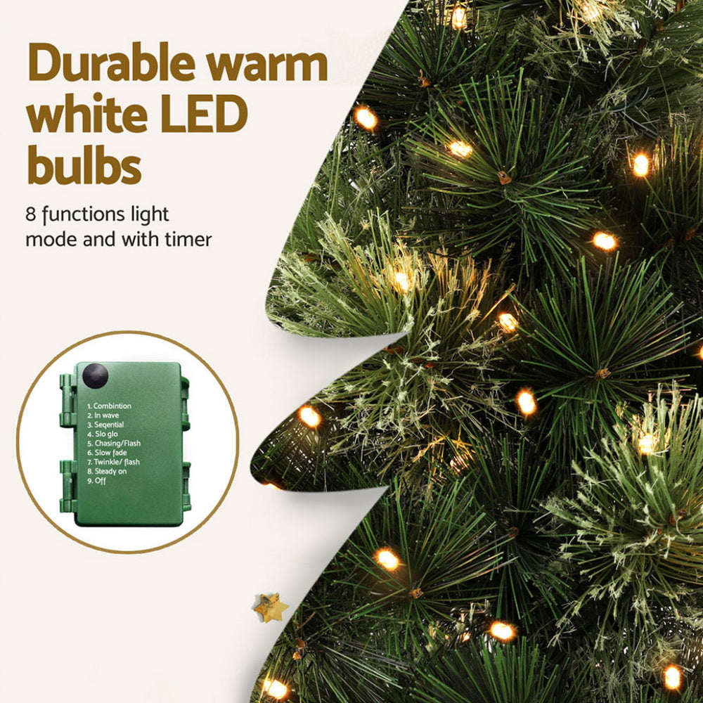 Jingle Jollys Christmas Tree 60CM Mini Tabletop 8 Light Modes Timer Xmas Tree Tristar Online