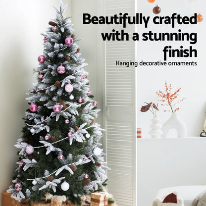 Jingle Jollys 33pcs Christmas Tree Decorations Set Baubles Ornaments Party Pink Tristar Online