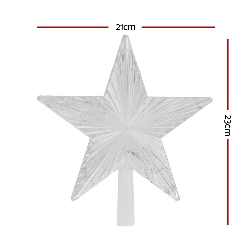 Jingle Jollys Christmas Tree Topper Star RGB LED Xmas Decor 80 Modes APP Control Tristar Online