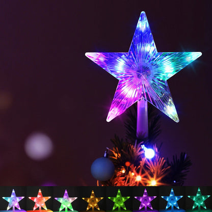 Jingle Jollys Christmas Tree Topper Star RGB LED Xmas Decor 80 Modes APP Control Tristar Online