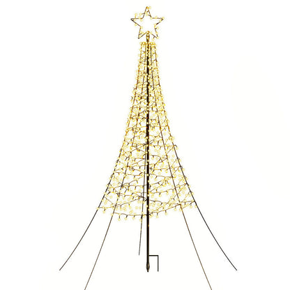 Jingle Jollys Solar Christmas Tree 2.1m 320 LED Net Lights Xmas Trees Decoration Tristar Online