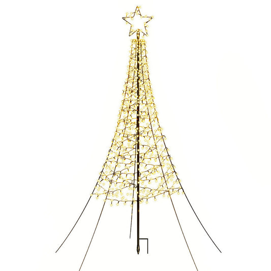 Jingle Jollys Solar Christmas Tree 2.1m 320 LED Net Lights Xmas Trees Decoration Tristar Online