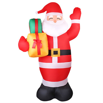 Jingle Jollys Christmas Inflatable Santa 2.4M Illuminated Decorations