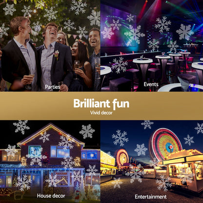 Jingle Jollys Christmas Lights Laser Light Snowflake Projector Indoor Outdoor Tristar Online