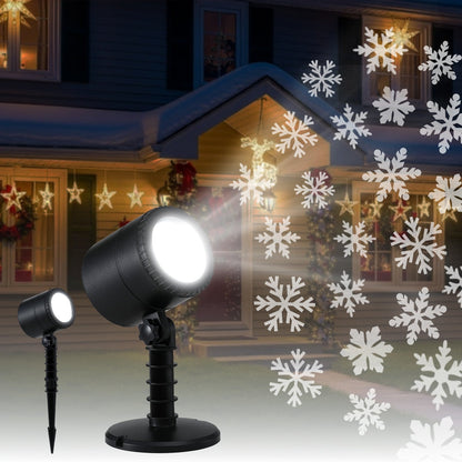 Jingle Jollys Christmas Lights Laser Light Snowflake Projector Indoor Outdoor Tristar Online