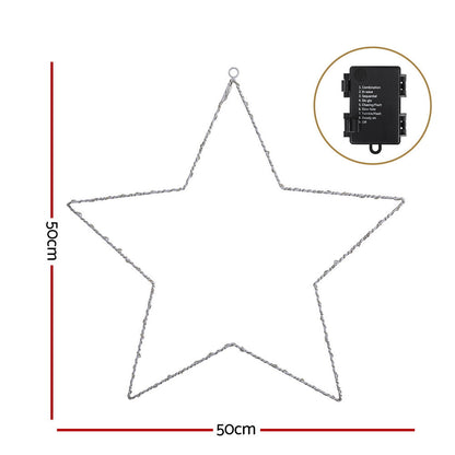 Jingle Jollys Christmas Lights 50cm Star 70 LED Xmas Decorations Tristar Online