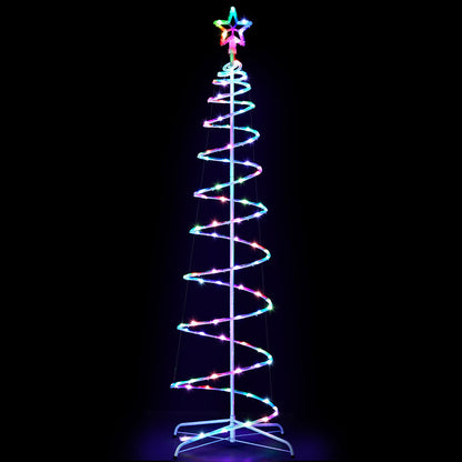 Jingle Jollys Christmas Tree 1.8m 100 RGB LED Rope Lights Xmas Trees Decoration Tristar Online