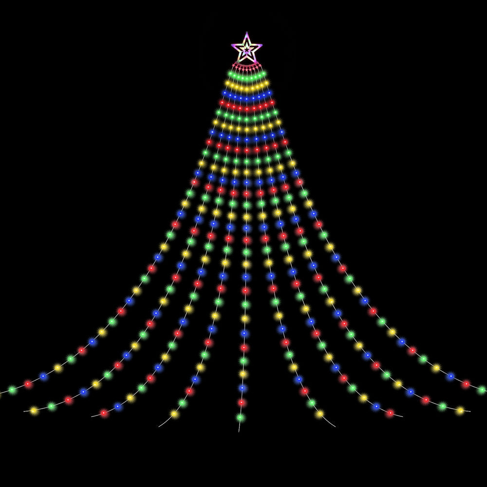 Jingle Jollys 3.8M Christmas Lights Waterfall String Light 340 LED Tristar Online
