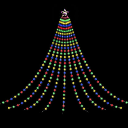 Jingle Jollys 3.8M Christmas Lights Waterfall String Light 340 LED Tristar Online