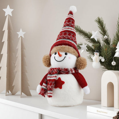 Jingle Jollys Christmas Snowman Handicraft Ornaments Party Decorations 35cm Tristar Online