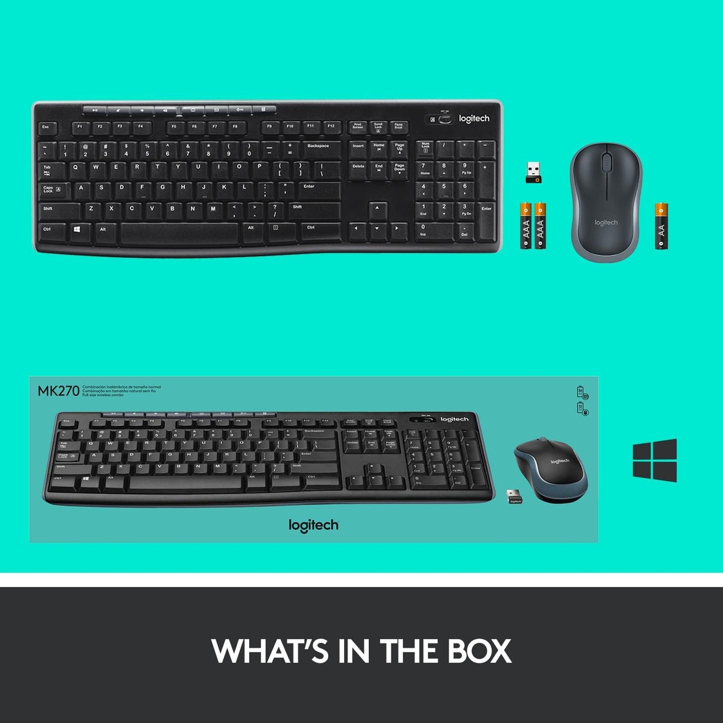 Logitech MK270 Wireless Keyboard and Mouse Combo Logitech