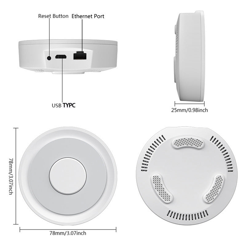 Apple HomeKit Compatible Dual-Mode Wired Tuya Zigbee Gateway Tristar Online