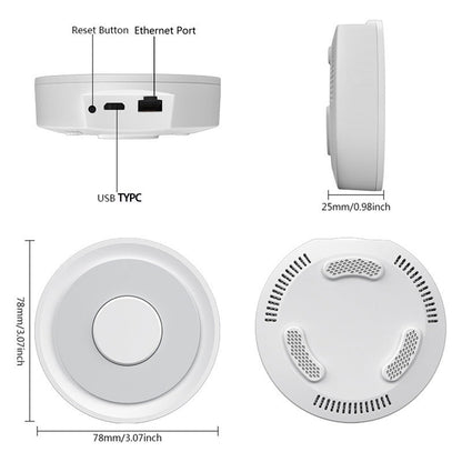 Apple HomeKit Compatible Dual-Mode Wired Tuya Zigbee Gateway Tristar Online