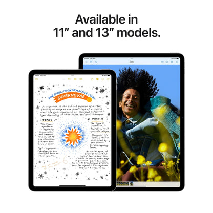 Apple iPad Air M2 13-inch Wi-Fi + Cellular 128GB with Standard Glass - Space Grey AU Version (Box Damaged)