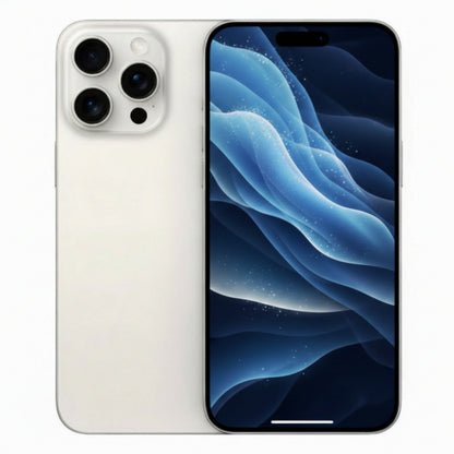 Apple iPhone 15 Pro - 128GB, 256GB, 512GB, 1TB - Black, White, Blue, Natural Titanium - Good - Refurbished - White Titanium / 128GB