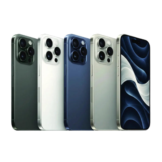 Apple iPhone 15 Pro - 128GB, 256GB, 512GB, 1TB - Black, White, Blue, Natural Titanium - Pristine - Refurbished Apple