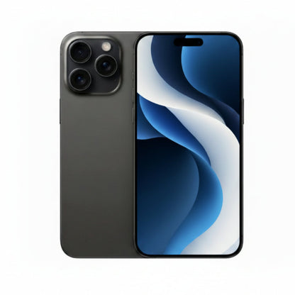 Apple iPhone 15 Pro Max - 256GB, 512GB, 1TB - Black, White, Blue & Natural Titanium - Good - Refurbished - Black Titanium / 256GB
