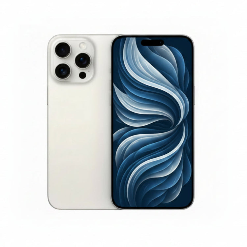 Apple iPhone 15 Pro Max - 256GB, 512GB, 1TB - Black, White, Blue & Natural Titanium - Good - Refurbished - White Titanium / 256GB