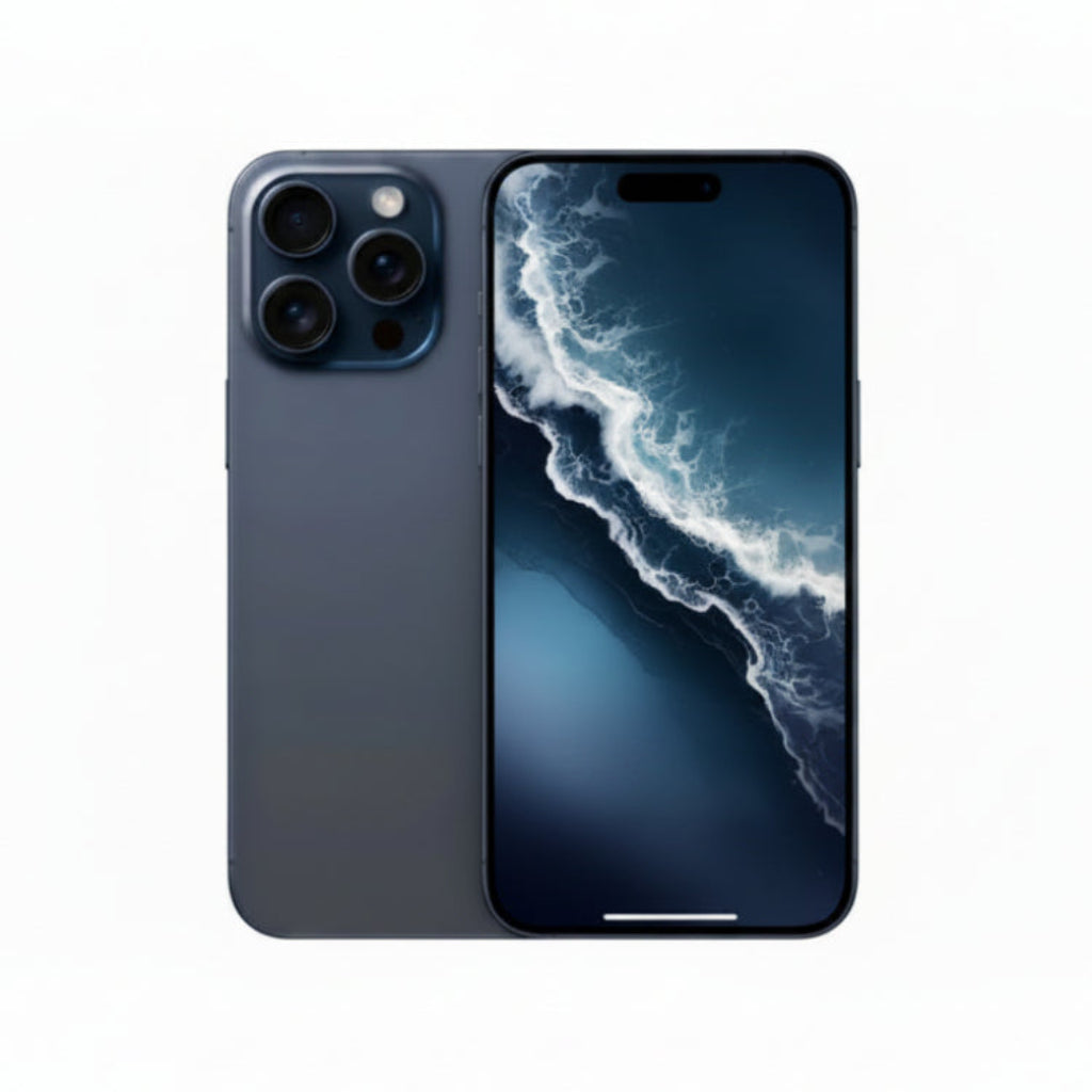 Apple iPhone 15 Pro Max - 256GB, 512GB, 1TB - Black, White, Blue & Natural Titanium - Good - Refurbished - Blue Titanium / 256GB