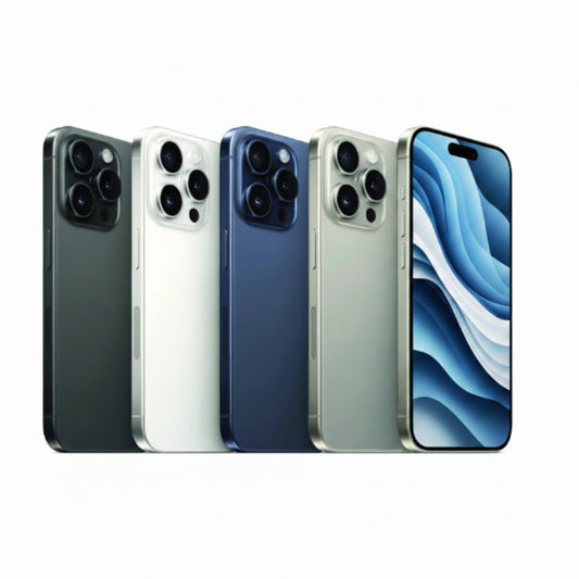Apple iPhone 15 Pro Max - 256GB, 512GB, 1TB - Black, White, Blue & Natural Titanium - Good - Refurbished