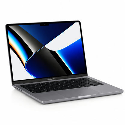 Apple MacBook Pro 14-Inch M1 Pro (2021) 10-Core CPU 16-Core GPU 16GB/32GB RAM 512GB, 1TB, 2TB, 4TB, 8TB SSD Silver, Space Gray with 80% Battery - Pristine - Refurbished