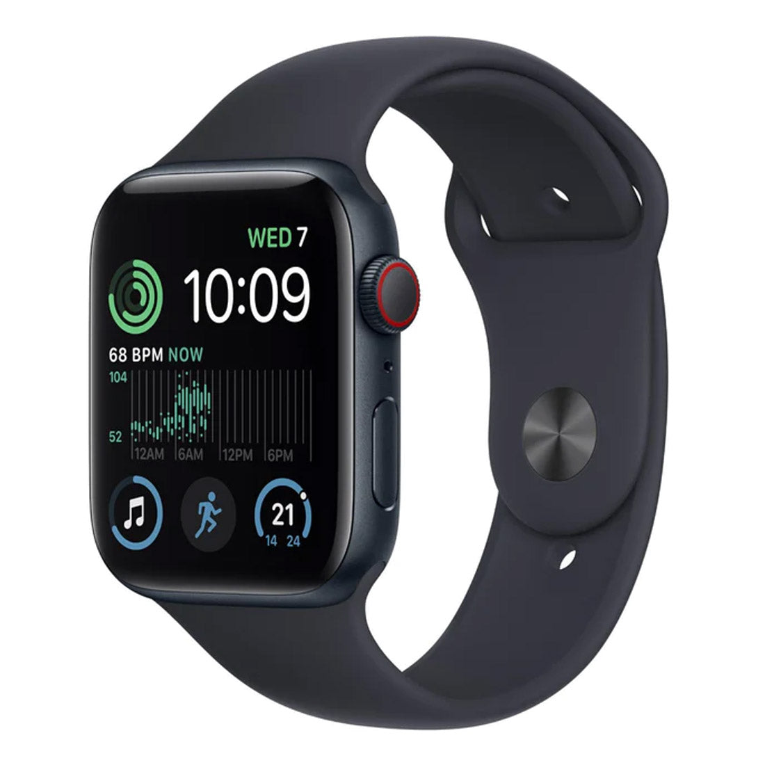 Apple Watch SE 44mm Aluminium Case (GPS + Cellular) With Midnight Sport Band - Pristine - Refurbished AU Version Apple