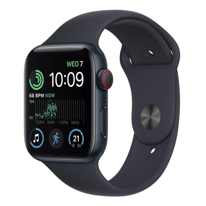 Apple Watch SE 44mm Aluminium Case (GPS + Cellular) With Midnight Sport Band - Pristine - Refurbished AU Version Apple