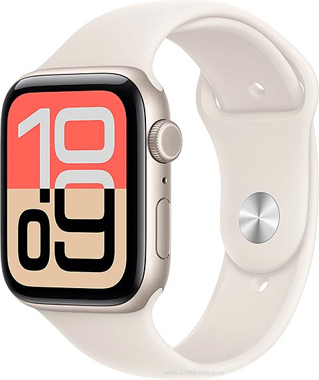 Apple Watch SE 3rd Gen (2025) 40MM TO 44MM GPS  - Aluminum Case Midnight, Starlight - Acceptable - Refurbished Apple