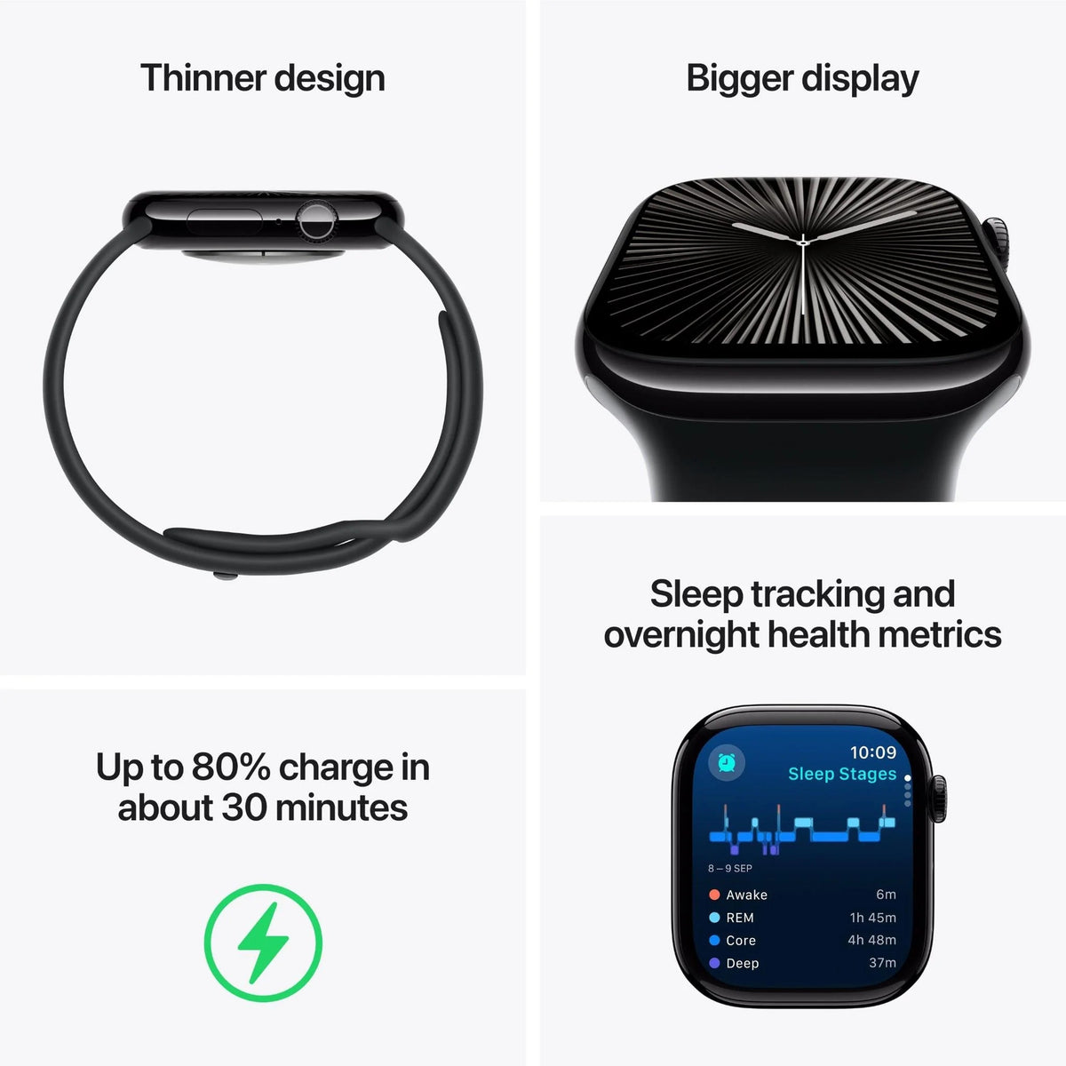 Apple Watch Series 10 42mm Aluminum Case GPS Cellular Sport Band Rose Gold (S/M)  (AU Version) - Pristine – Refurbished Apple