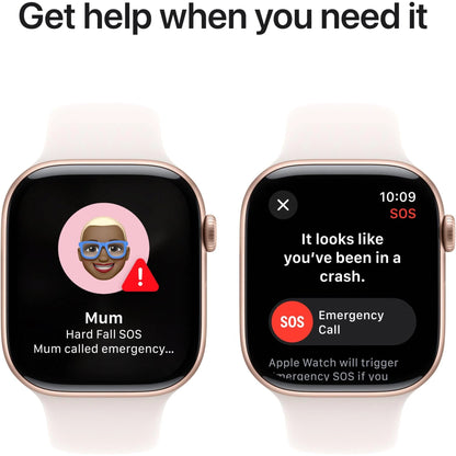 Apple Watch Series 10 42mm Aluminum Case GPS Cellular Sport Band Rose Gold (S/M)  (AU Version) - Pristine – Refurbished Apple