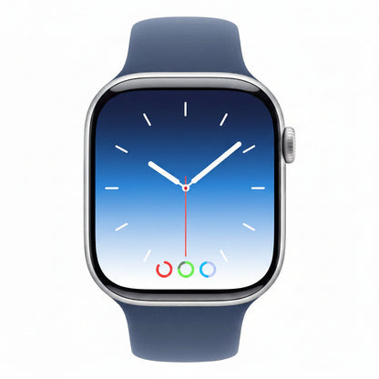 Apple Watch Series 10 46mm Silver Aluminium Case Denim Sport Band (M/L) GPS + Cellular Smartwatch (Copy) Apple