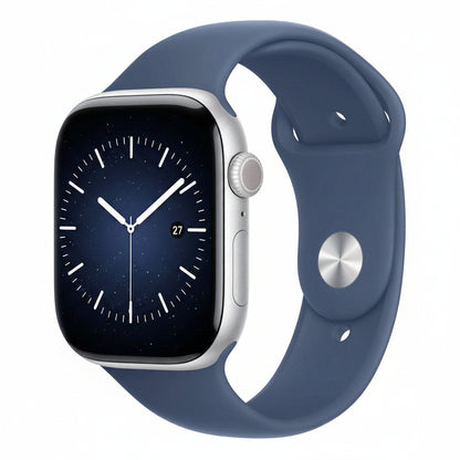 Apple Watch Series 10 46mm Silver Aluminium Case Denim Sport Band (M/L) GPS + Cellular Smartwatch (Copy) Apple