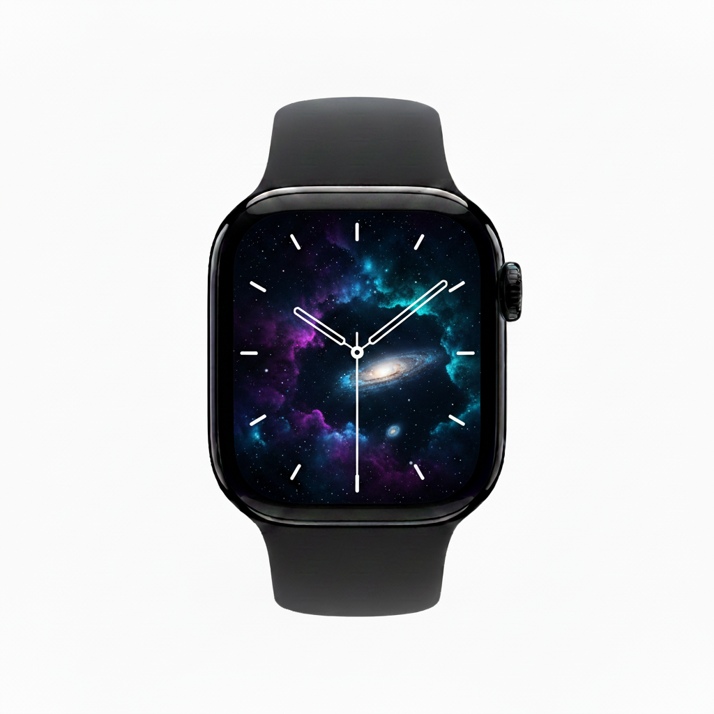 Apple watch Series 10 46MM GPS + Cellular - Aluminum Case Jet Black - Black Sport Band (Copy) Apple