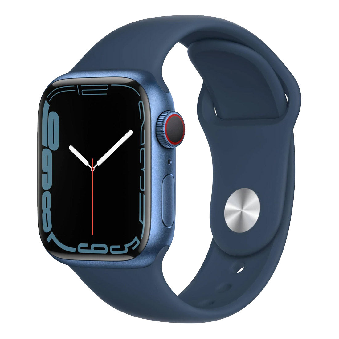 Apple Watch Series 7 45mm Aluminium Case With Sport Band GPS + Cellular - Blue - Excellent - Refurbished Apple