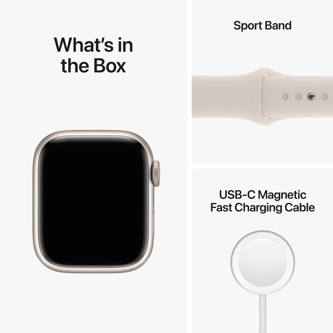 Apple Watch Series 8 GPS + Cellular 45mm Starlight Aluminium Case w/ Starlight Sport Band  Pristine Refurbished Apple