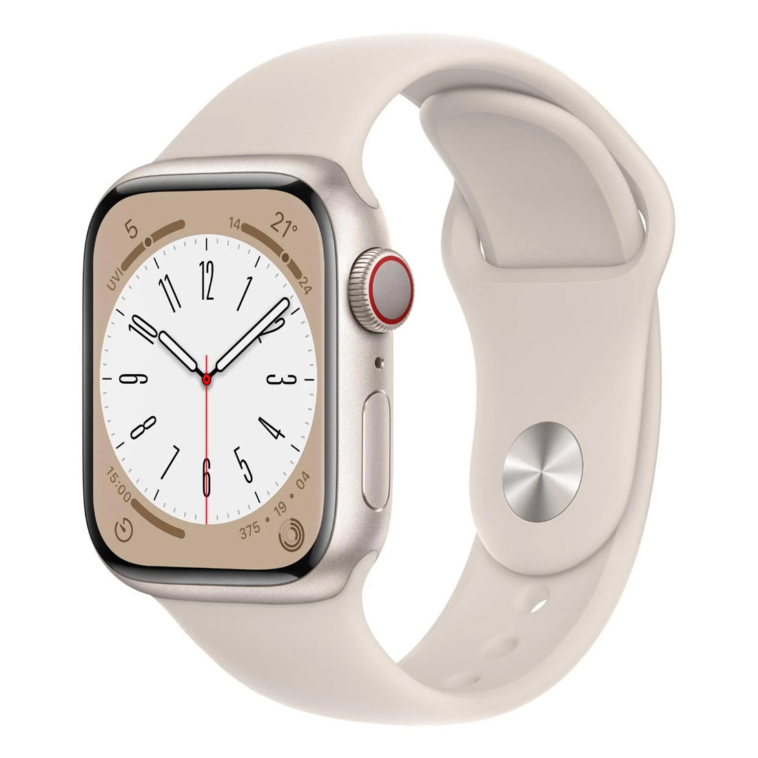 Apple Watch Series 8 GPS + Cellular 45mm Starlight Aluminium Case w/ Starlight Sport Band  Pristine Refurbished Apple
