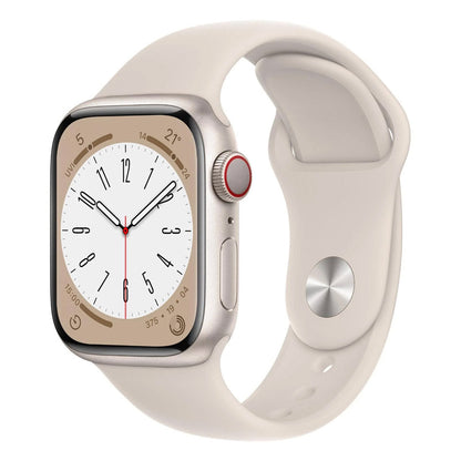 Apple Watch Series 8 GPS + Cellular 45mm Starlight Aluminium Case w/ Starlight Sport Band  Pristine Refurbished Apple